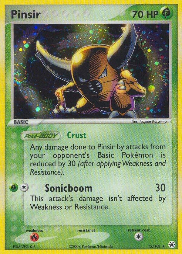 Pinsir 13/101 card from Hidden Legends