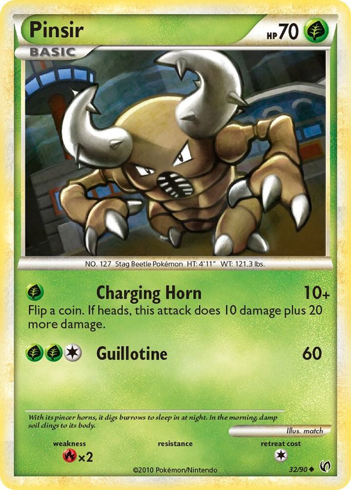 Pinsir 32/90 card from Undaunted