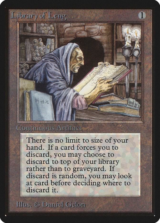 Library of Leng card from Beta Edition
