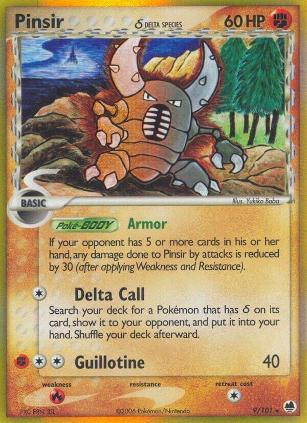 Pinsir (Delta Species) 9/101 card from Dragon Frontiers