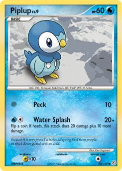 Piplup 93/130 card from Diamond and Pearl