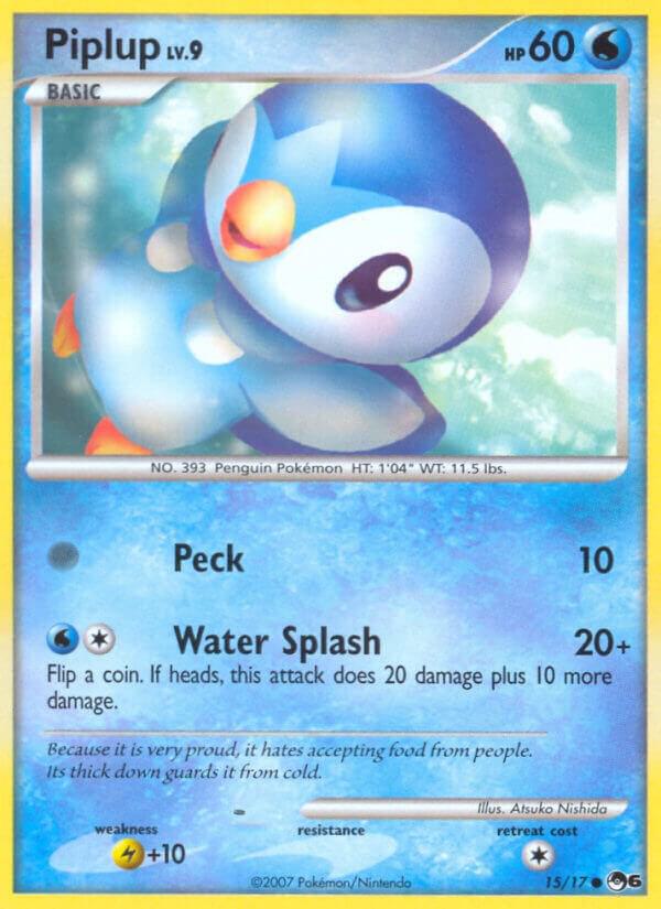 Piplup 015/017 card from POP Series 6
