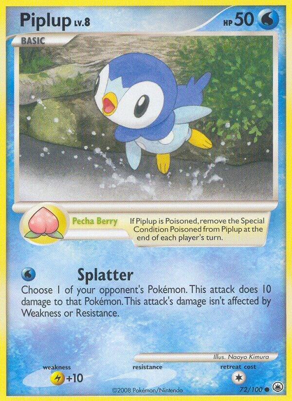 Piplup (72) 72/100 card from Majestic Dawn