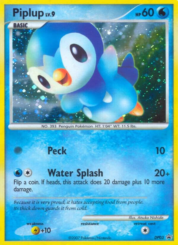 Piplup DP03 card from Diamond and Pearl Promos