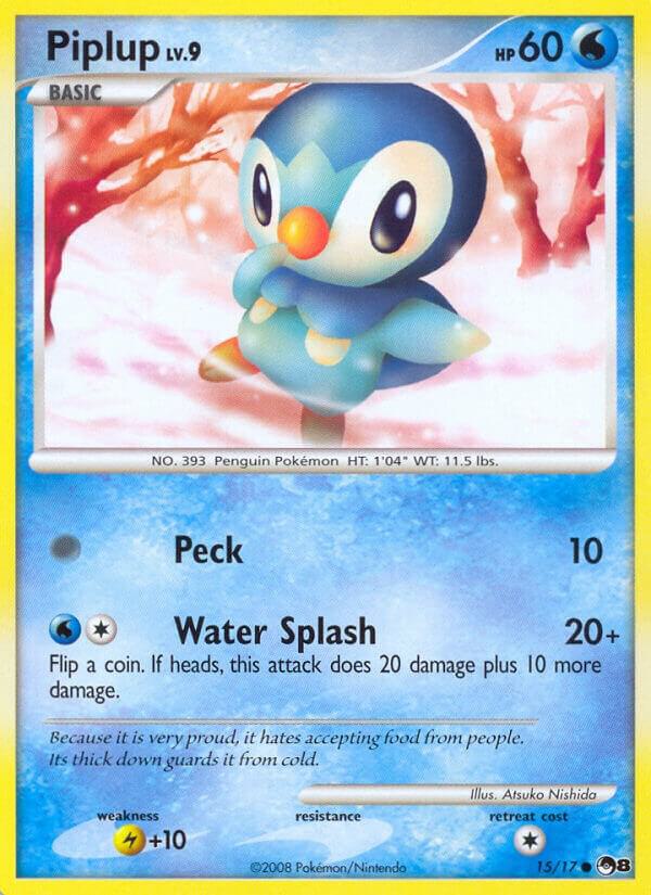 Piplup 015/017 card from POP Series 8
