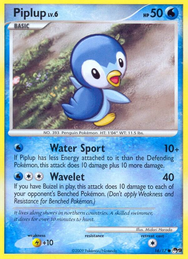 Piplup 016/017 card from POP Series 9