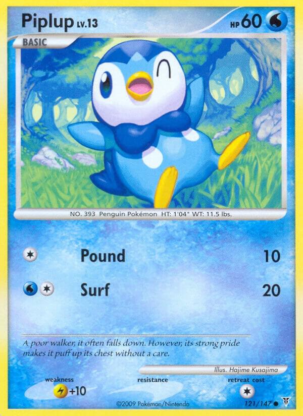 Piplup 121 card from Supreme Victors