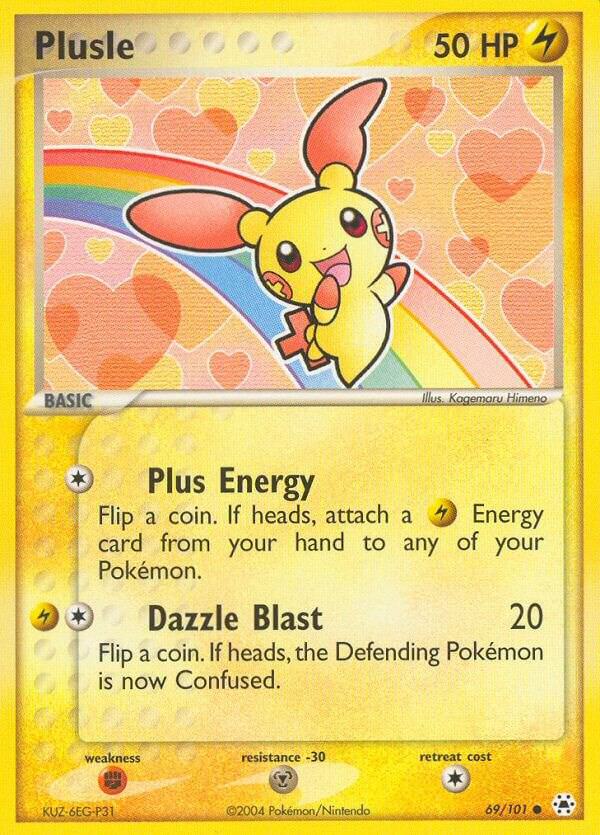 Plusle 69/101 card from Hidden Legends