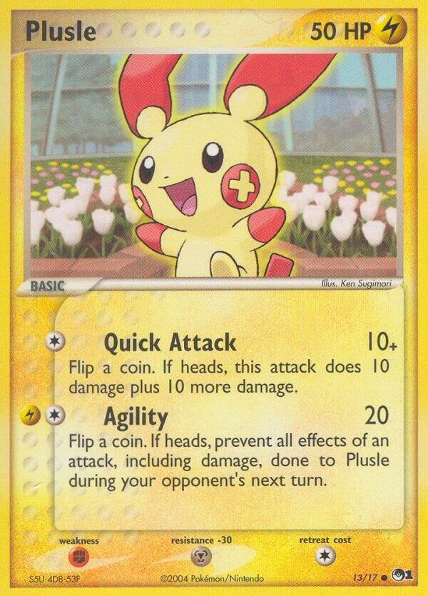 Plusle 013/017 card from POP Series 1