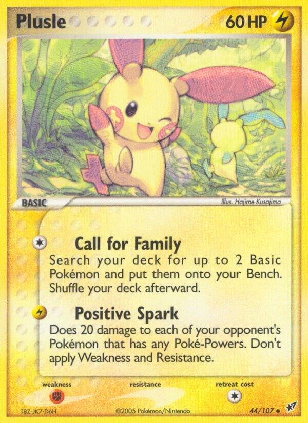 Plusle 44/107 card from Deoxys