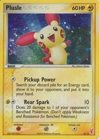 Plusle 6/12 card from EX Trainer Kit 2: Plusle & Minun