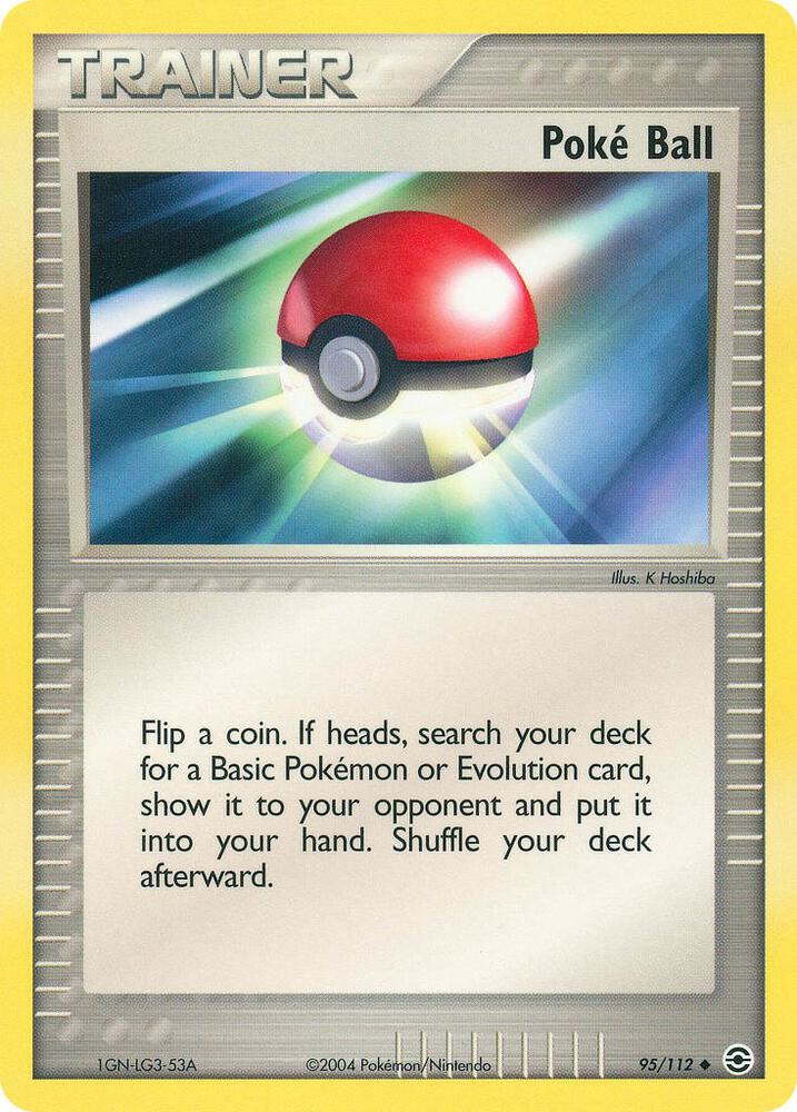 Poke Ball 95/112 card from FireRed & LeafGreen