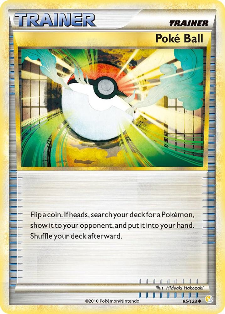 Poke Ball 95/123 card from HeartGold SoulSilver