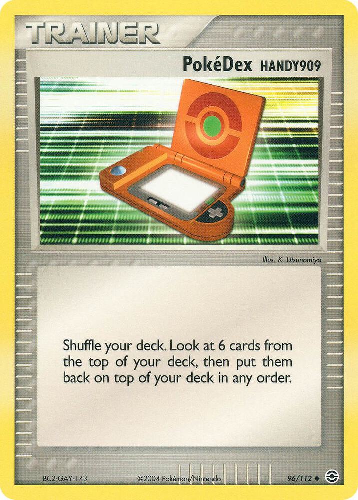 PokeDex (HANDY909) 96/112 card from FireRed & LeafGreen