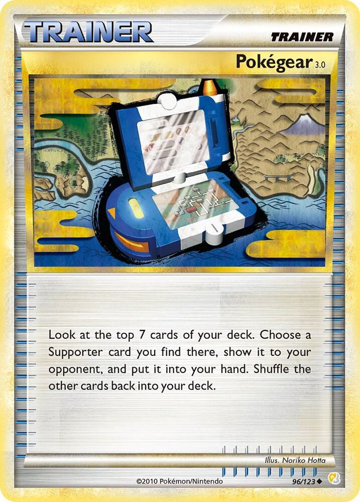 Pokegear 3.0 96/123 card from HeartGold SoulSilver