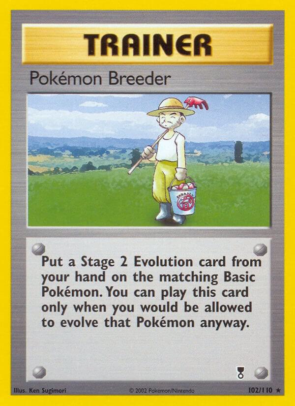 Pokemon Breeder 102/110 card from Legendary Collection