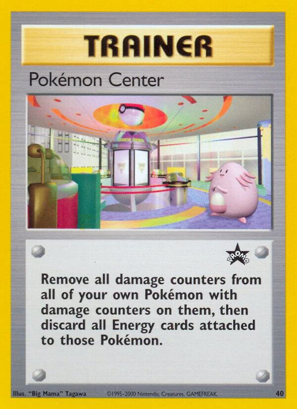 Pokemon Center 40/53 card from WoTC Promo
