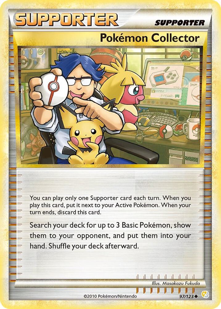 Pokemon Collector 97/123 card from HeartGold SoulSilver
