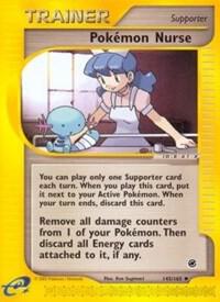 Pokemon Nurse 145/165 card from Expedition
