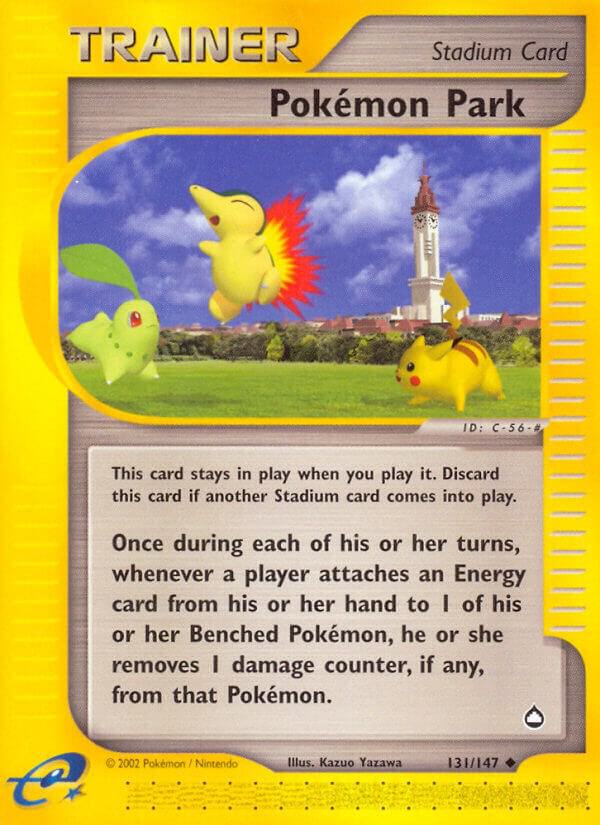 Pokemon Park 131/147 card from Aquapolis
