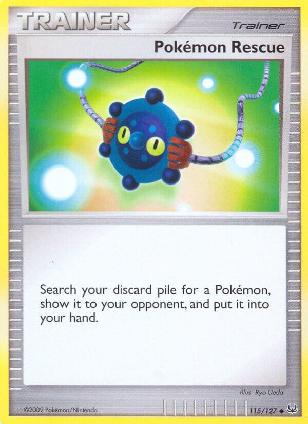 Pokemon Rescue 115/127 card from Platinum