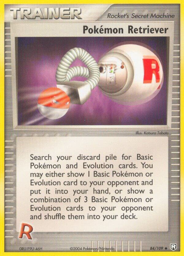 Pokemon Retriever 84/109 card from Team Rocket Returns