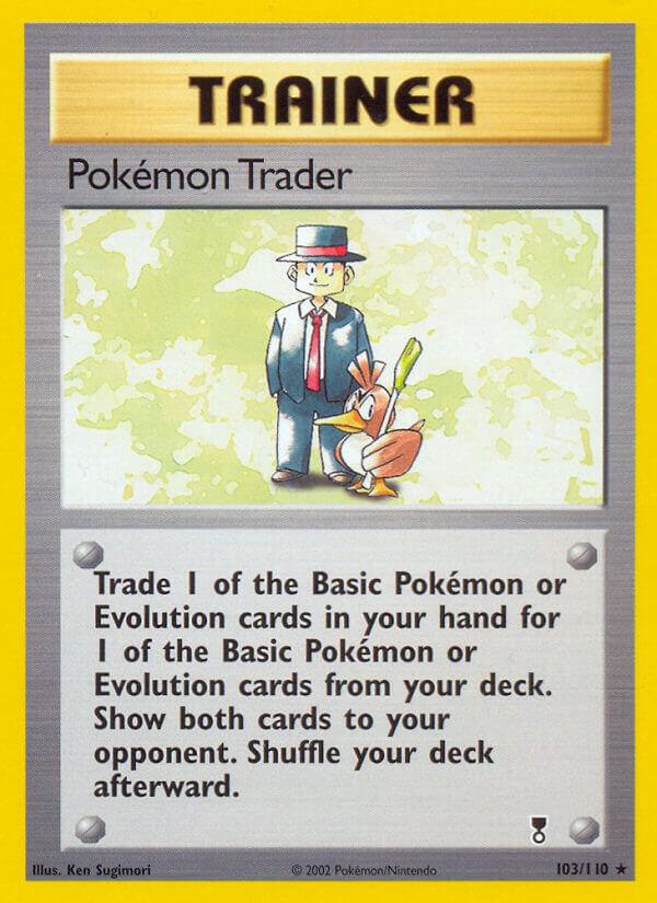 Pokemon Trader 103/110 card from Legendary Collection
