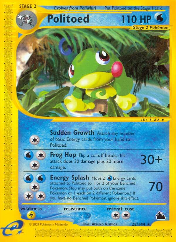 Politoed (25) 025/144 card from Skyridge
