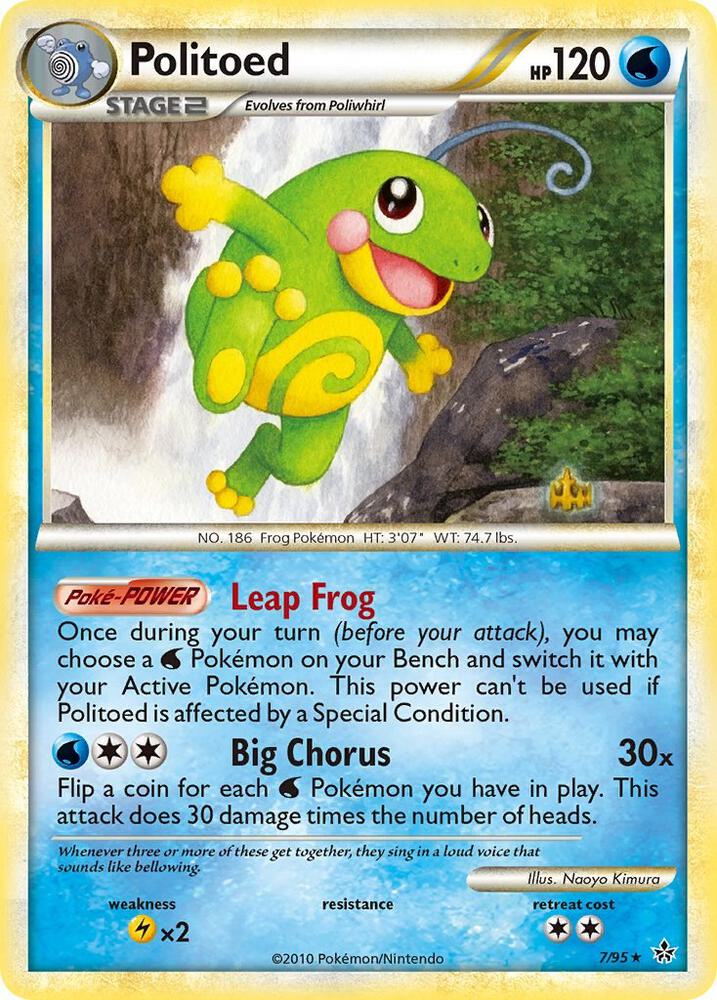 Politoed 7/95 card from Unleashed