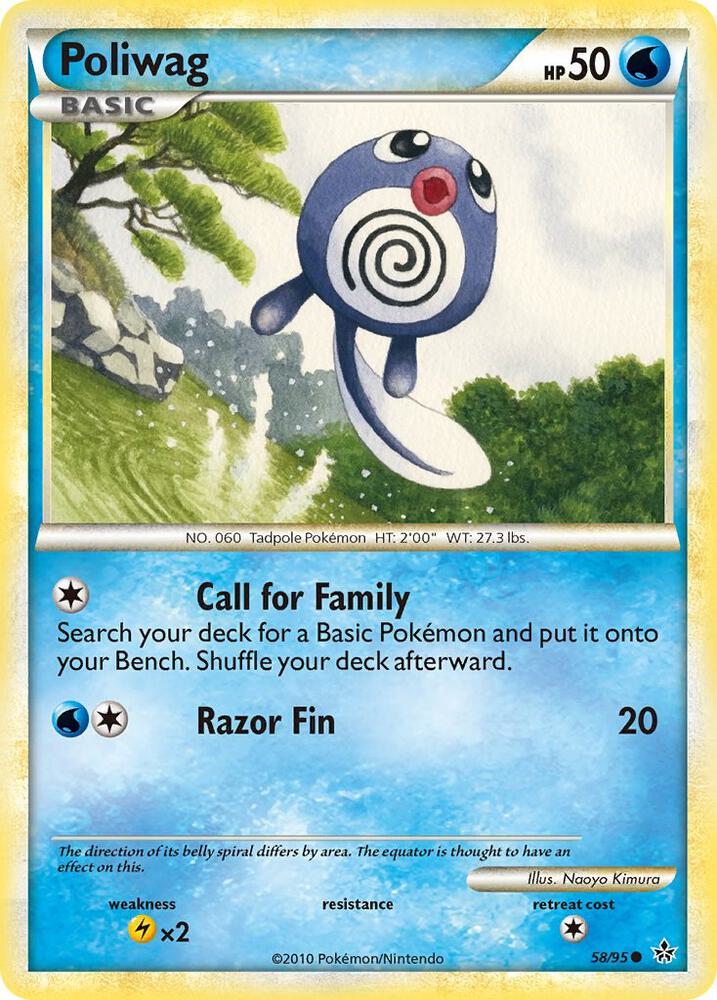 Poliwag 58/95 card from Unleashed
