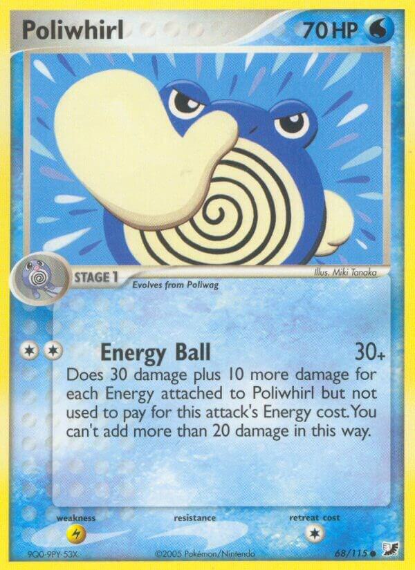 Poliwhirl 68/115 card from Unseen Forces