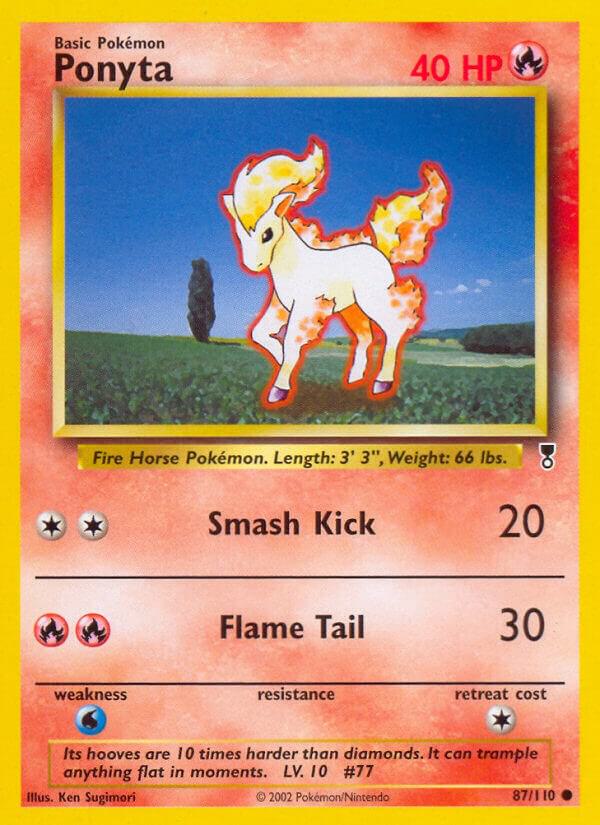 Ponyta 087/110 card from Legendary Collection