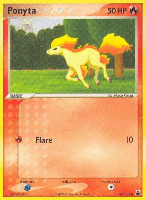 Ponyta 78/113 card from Delta Species