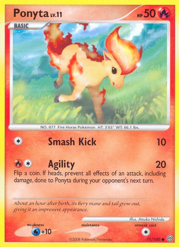 Ponyta 71/100 card from Stormfront