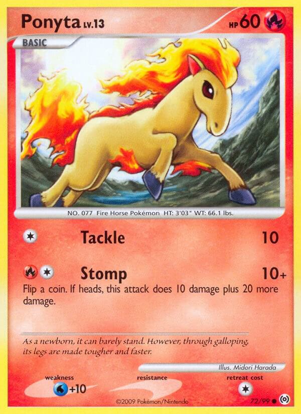 Ponyta (72) 72/99 card from Arceus