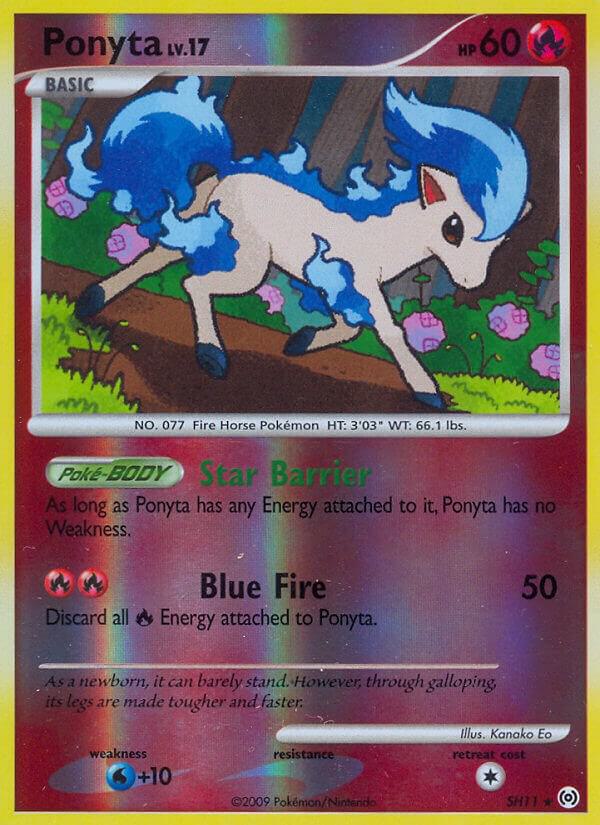 Ponyta (Shiny) SH11 card from Arceus