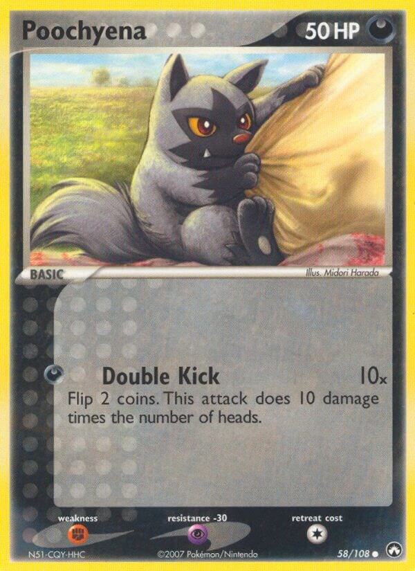 Poochyena 58/108 card from Power Keepers