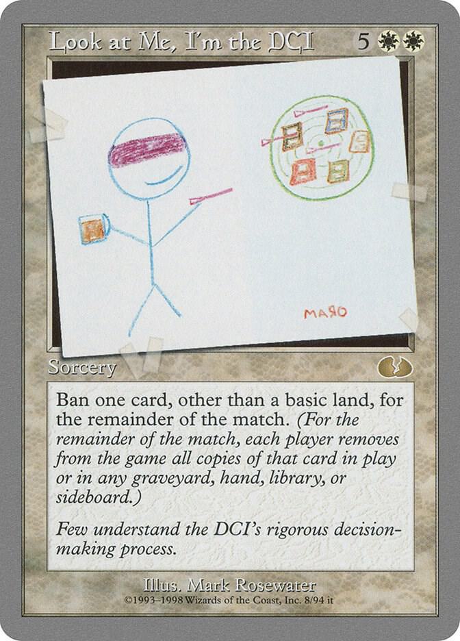 Look at Me, I'm the DCI 8 card from Unglued