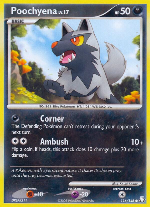 Poochyena 116/146 card from Legends Awakened