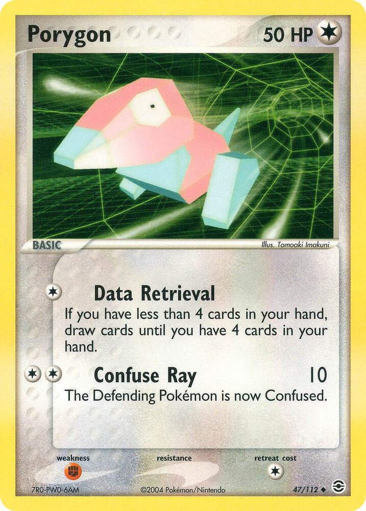 Porygon 47/112 card from FireRed & LeafGreen