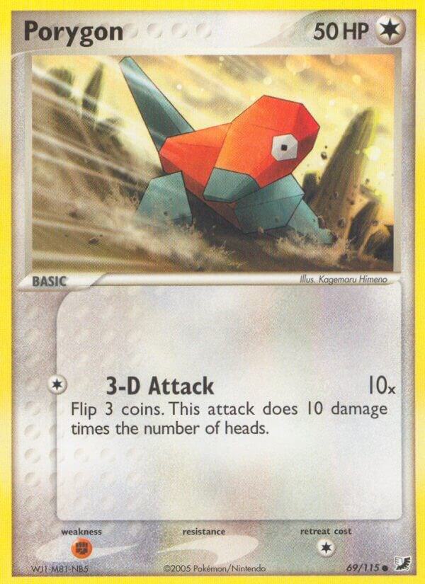 Porygon 69/115 card from Unseen Forces