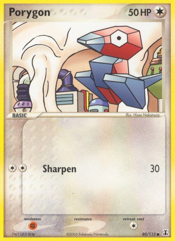 Porygon 80/113 card from Delta Species
