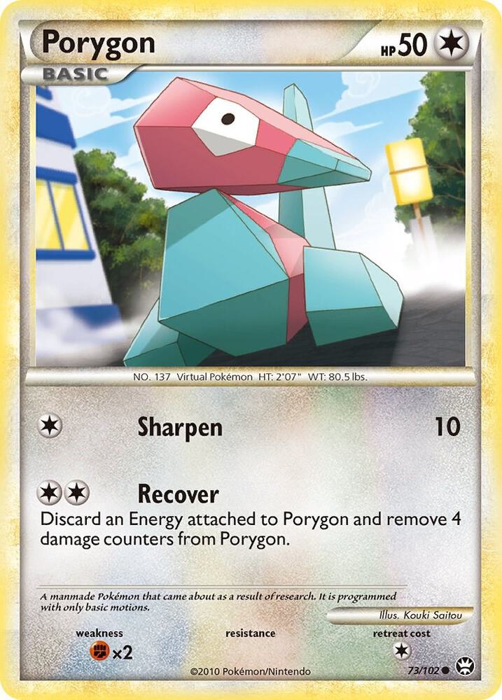Porygon 73/102 card from Triumphant
