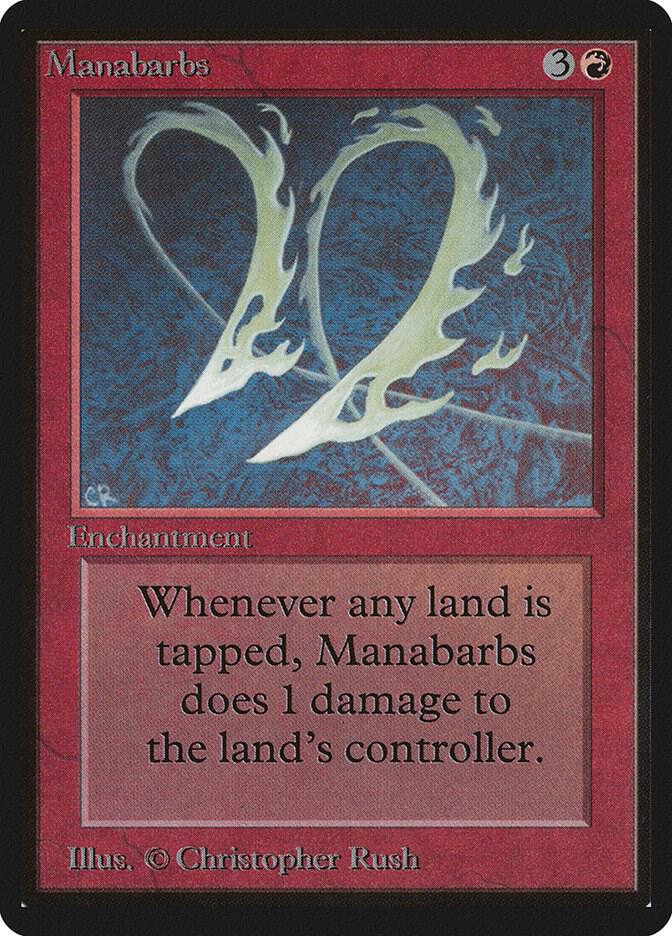 Manabarbs card from Beta Edition