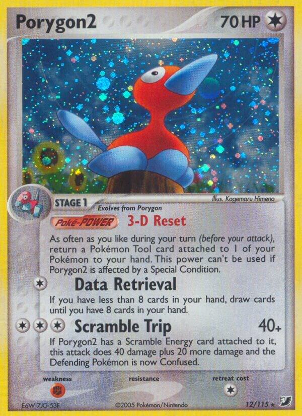 Porygon2 12/115 card from Unseen Forces