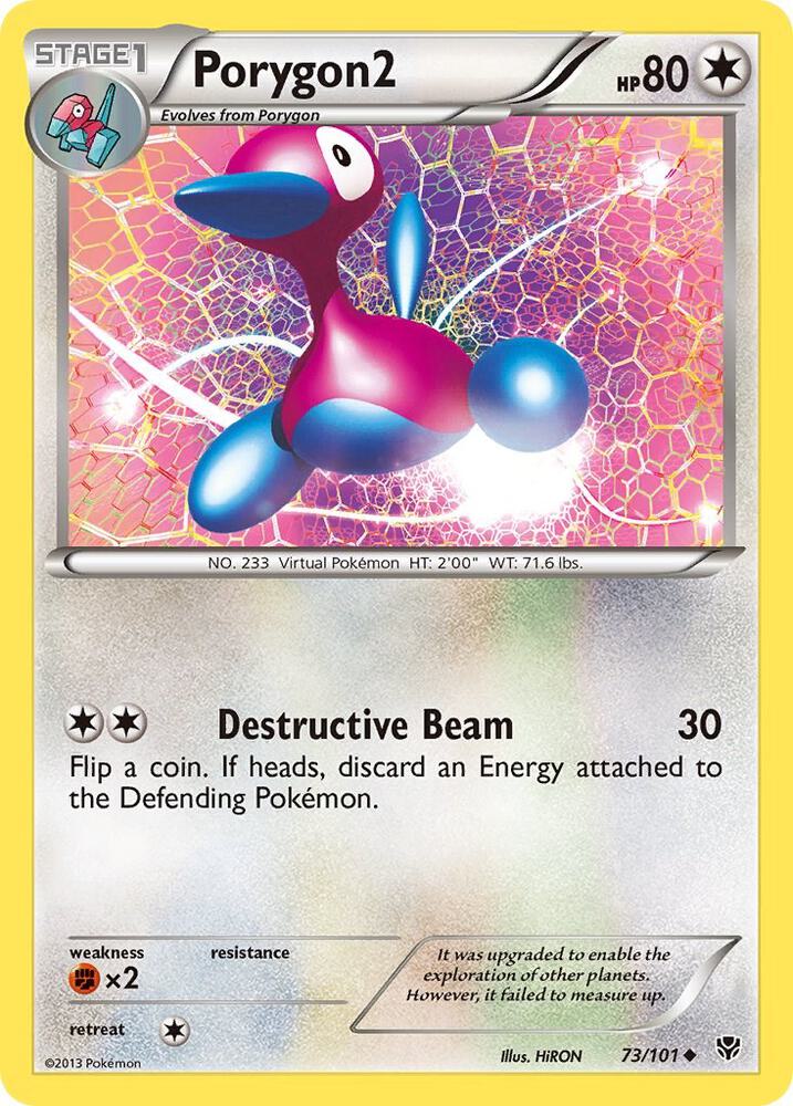 Porygon2 73/101 card from Plasma Blast