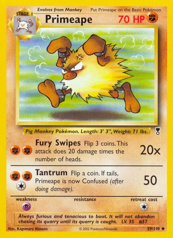 Primeape 059/110 card from Legendary Collection