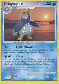 Prinplup 6/12 card from DP Trainer Kit: Manaphy & Lucario
