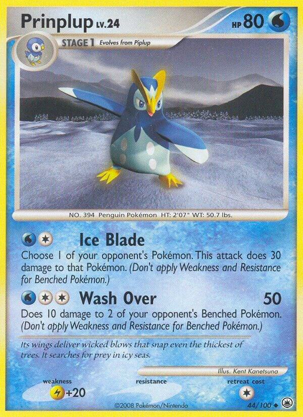 Prinplup 44/100 card from Majestic Dawn