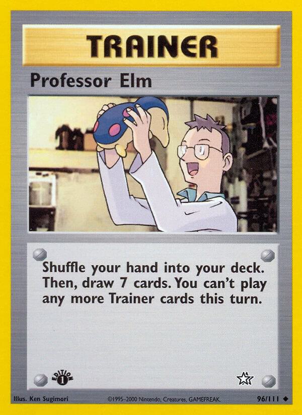 Professor Elm 096/111 card from Neo Genesis